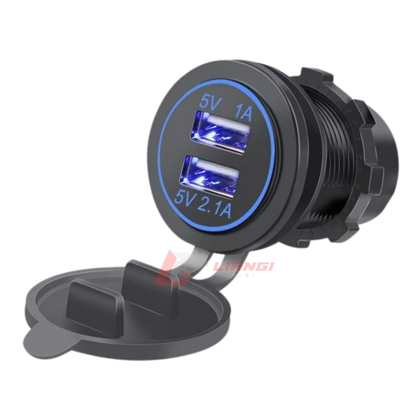 Cargador USB Tipo C 24V para buses