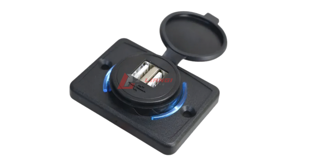 Cargador cuadrado USB 3.1A para buses 24V